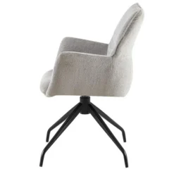 Rousseau er Drehsessel 'Lamor' | Stoff und Metallbeine | 86 x 62,5 x 61,5 cm