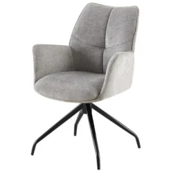Rousseau er Drehsessel 'Lamor' | Stoff und Metallbeine | 86 x 62,5 x 61,5 cm