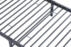 Graues Metallbett Sammy 90x200 | Rahmen 97x210 | H-H 80