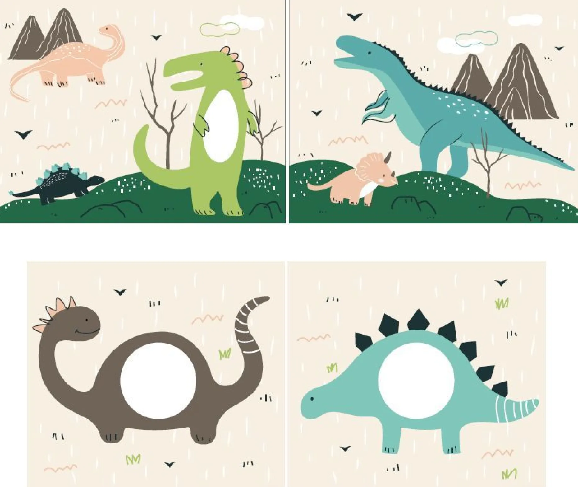 Halbhochbett Charlotte mit Schlafzelt Dino - Kieferholz