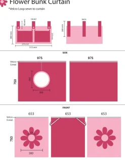 Halbhochbett Charlotte weiß mit Spielzelt Blume