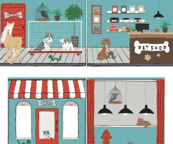 Halbhochbett Forrest mit Schlafzelt Pet Shop - Buchenholz
