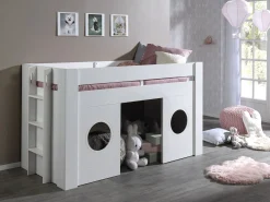 Halbhochbett Freya mit Spielraum - Weiß
