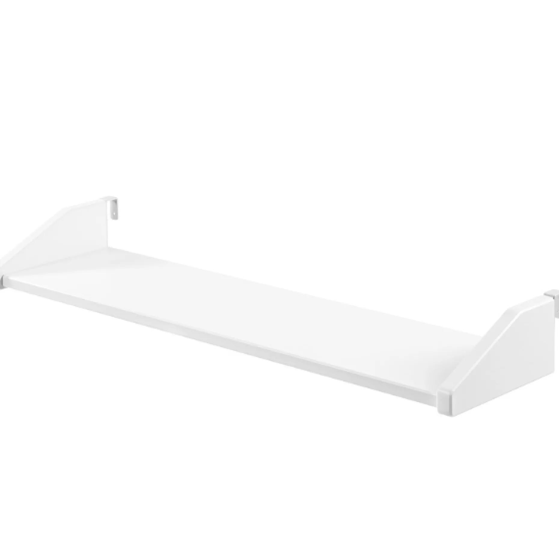 Halbhochbett Pip 90x200 cm mit Rutsche und 1 Wandregal-weiß