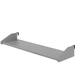 Halbhochbett Pip 90x200 cm mit 3 Schubladen und 1 Wandregal-grau