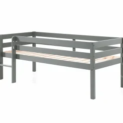 Halbhochbett Pip 90 x 200 Kiefer - grau