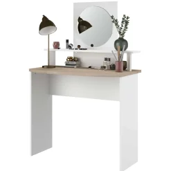 Kinder Parisot Hardy Schminktisch-136cm-mit Spiegel-/Eiche