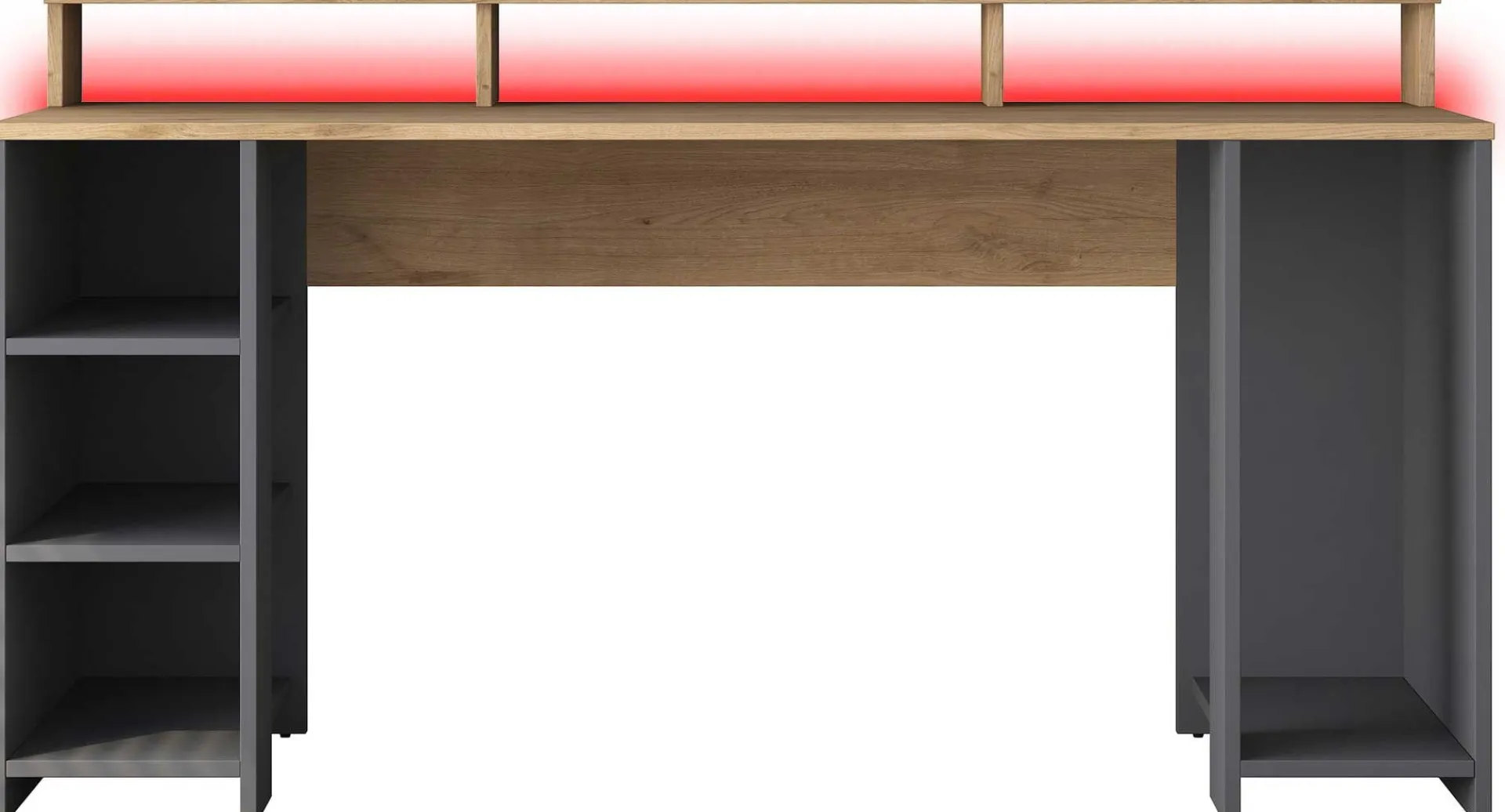 Kinder Emob HA122 - 3000 Schreibtisch | 100 % MELAMIN | Walnuss,