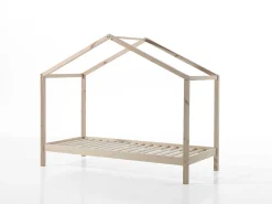 Haus Bett Dallas 3 90x200 - Kieferholz