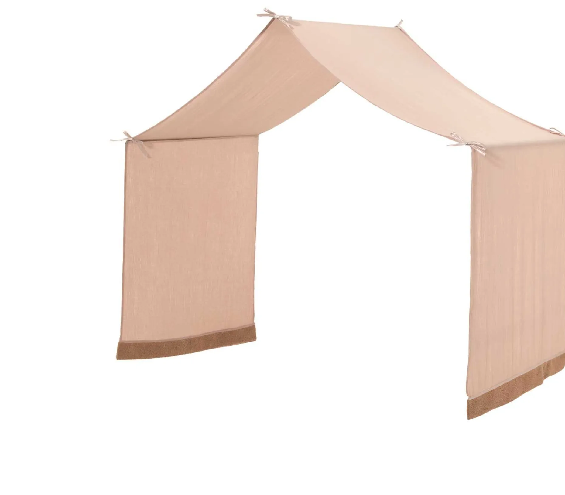 Hausbett Forrest - 90 x 200cm - mit Leiter, Aufbewahrungskästen und Schlafzelt - Buche - weiß