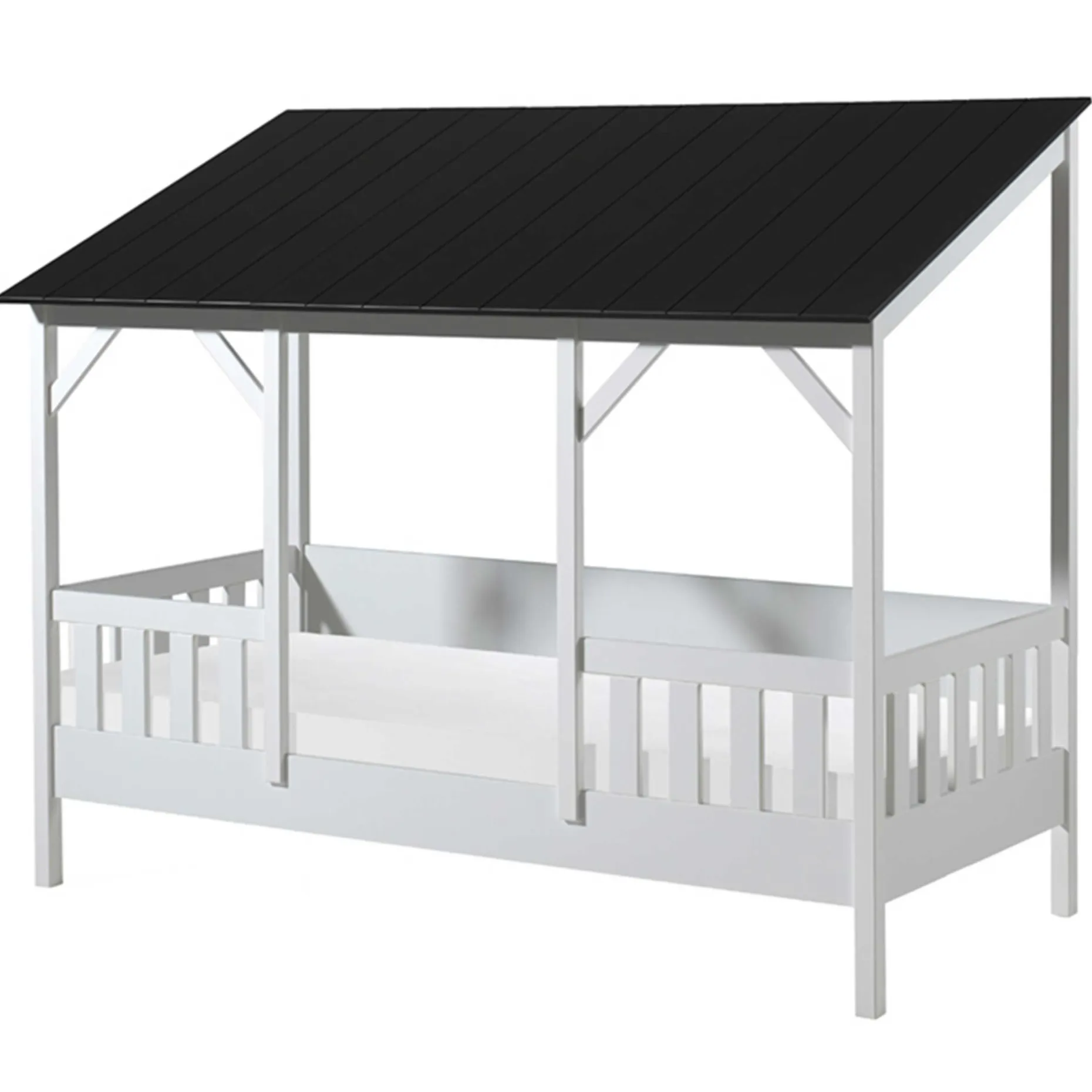 Hausbett Malia 90x200 - schwarzes Dach