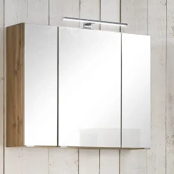 Held Helina 3 dreiteiliger Badezimmerschrank - Eiche/Grau
