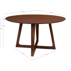 House Nordic Hellerup Esstisch - Nussbaumfurnier natur