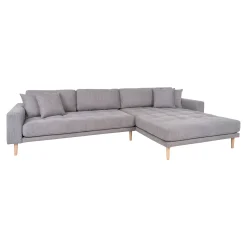 House Nordic Helles Lido Lounge Sofa mit Naturholzfüßen