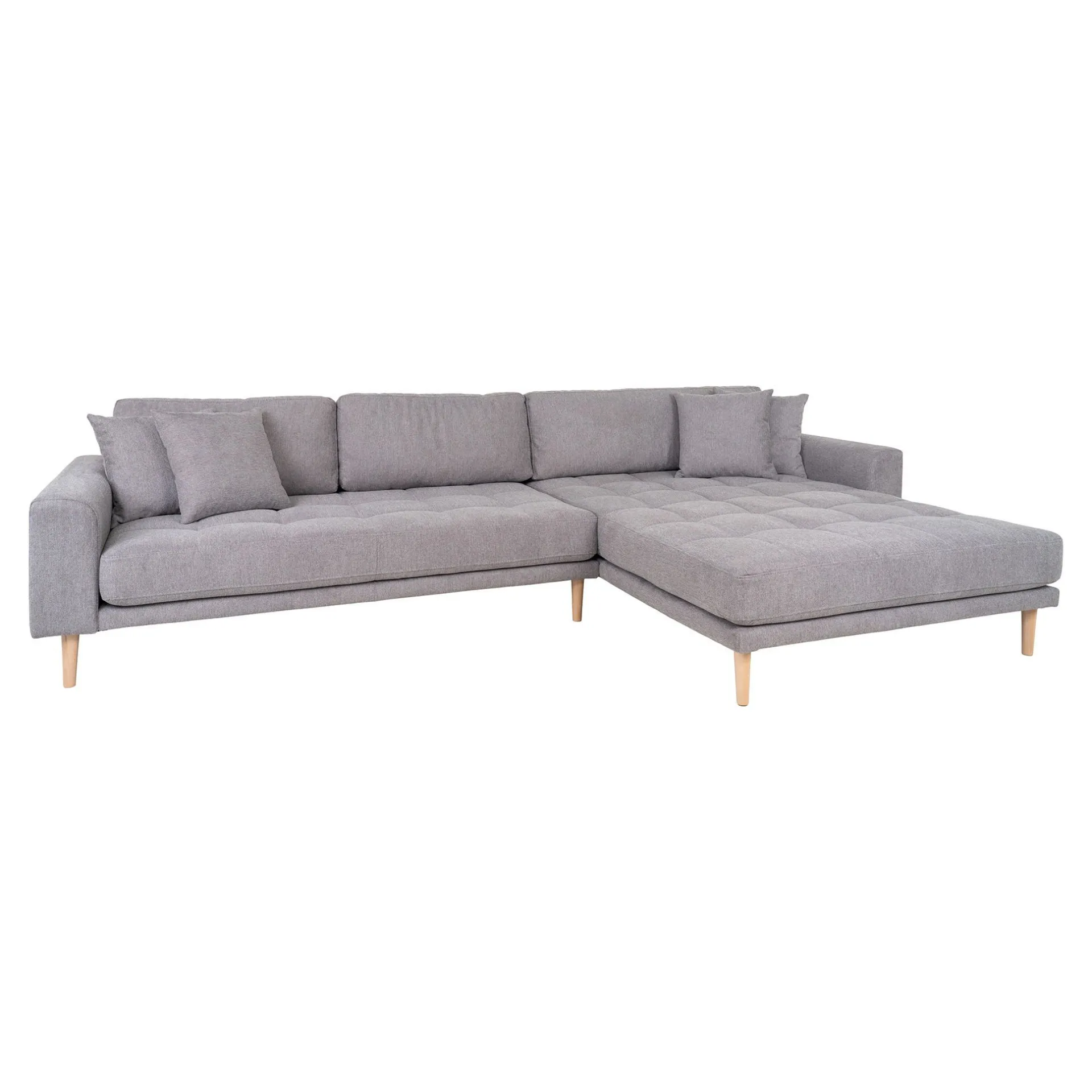 House Nordic Helles Lido Lounge Sofa mit Naturholzfüßen