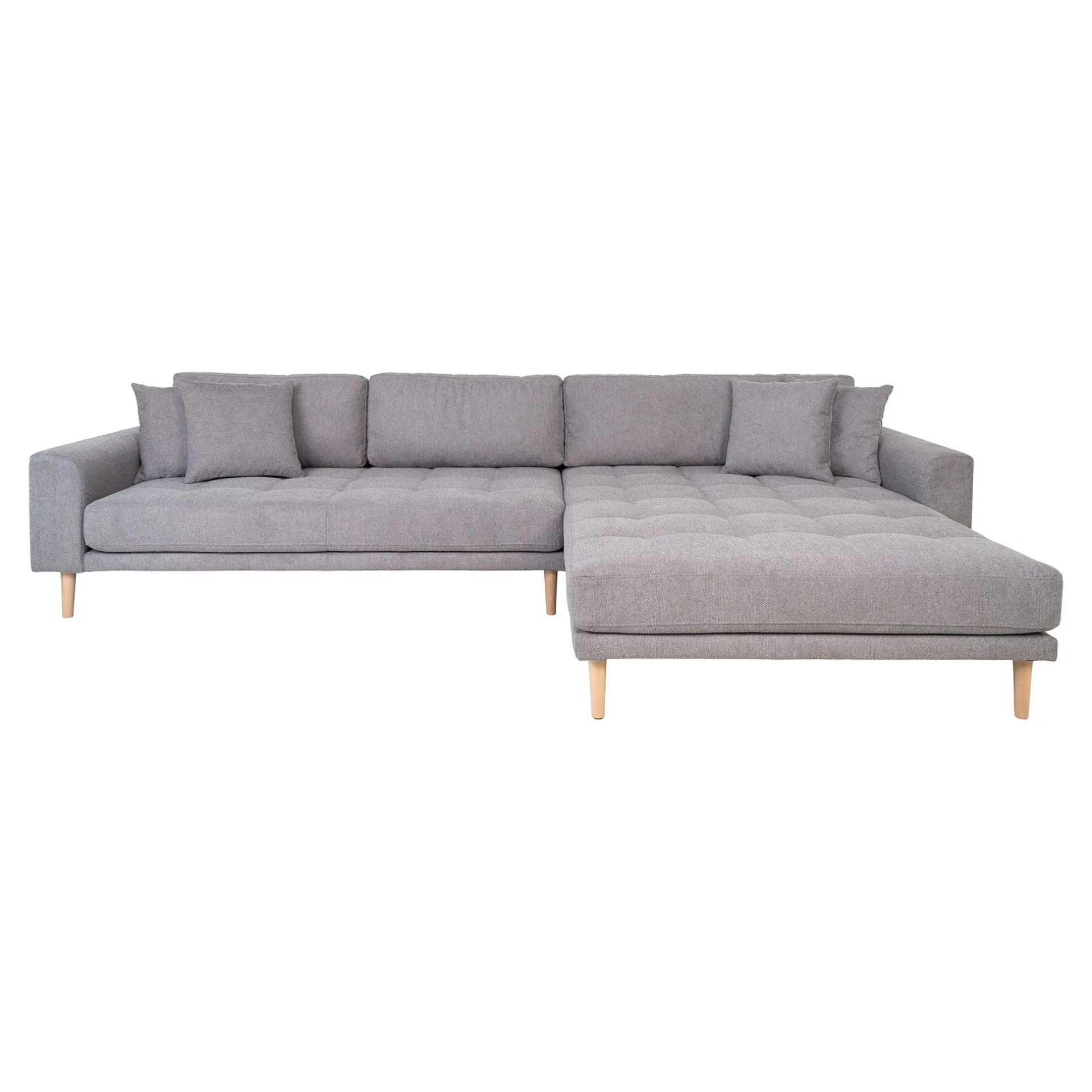 House Nordic Helles Lido Lounge Sofa mit Naturholzfüßen