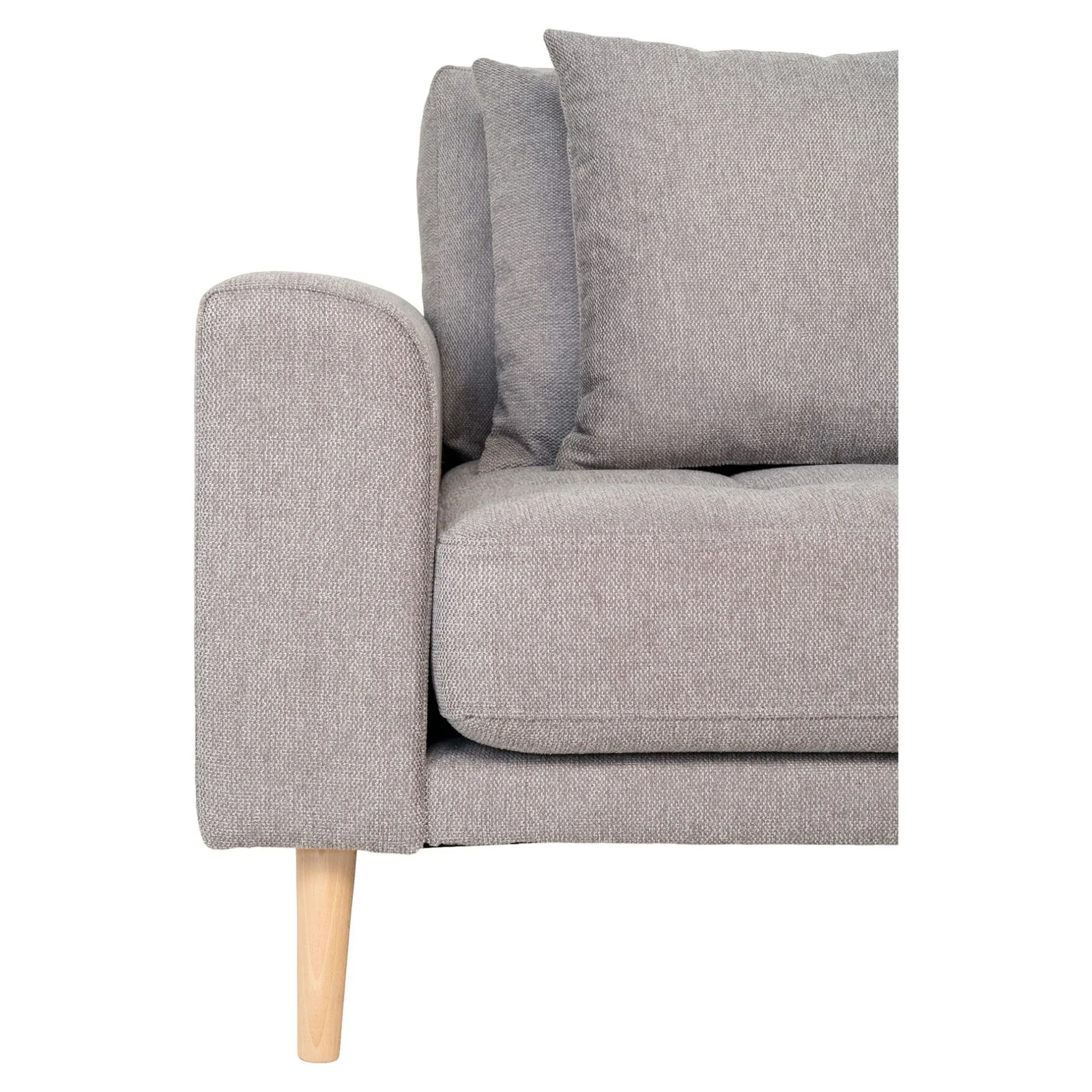 House Nordic Helles Lido Lounge Sofa mit Naturholzfüßen