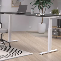 Germania Hermoso Sitz-Steh-Tisch | 180 x 80 x 72-120 cm | Elektrisch verstellbar | Schwarz-weißes Design