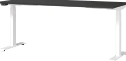 Germania Hermoso Sitz-Steh-Tisch | 180 x 80 x 72-120 cm | Elektrisch verstellbar | Schwarz-weißes Design
