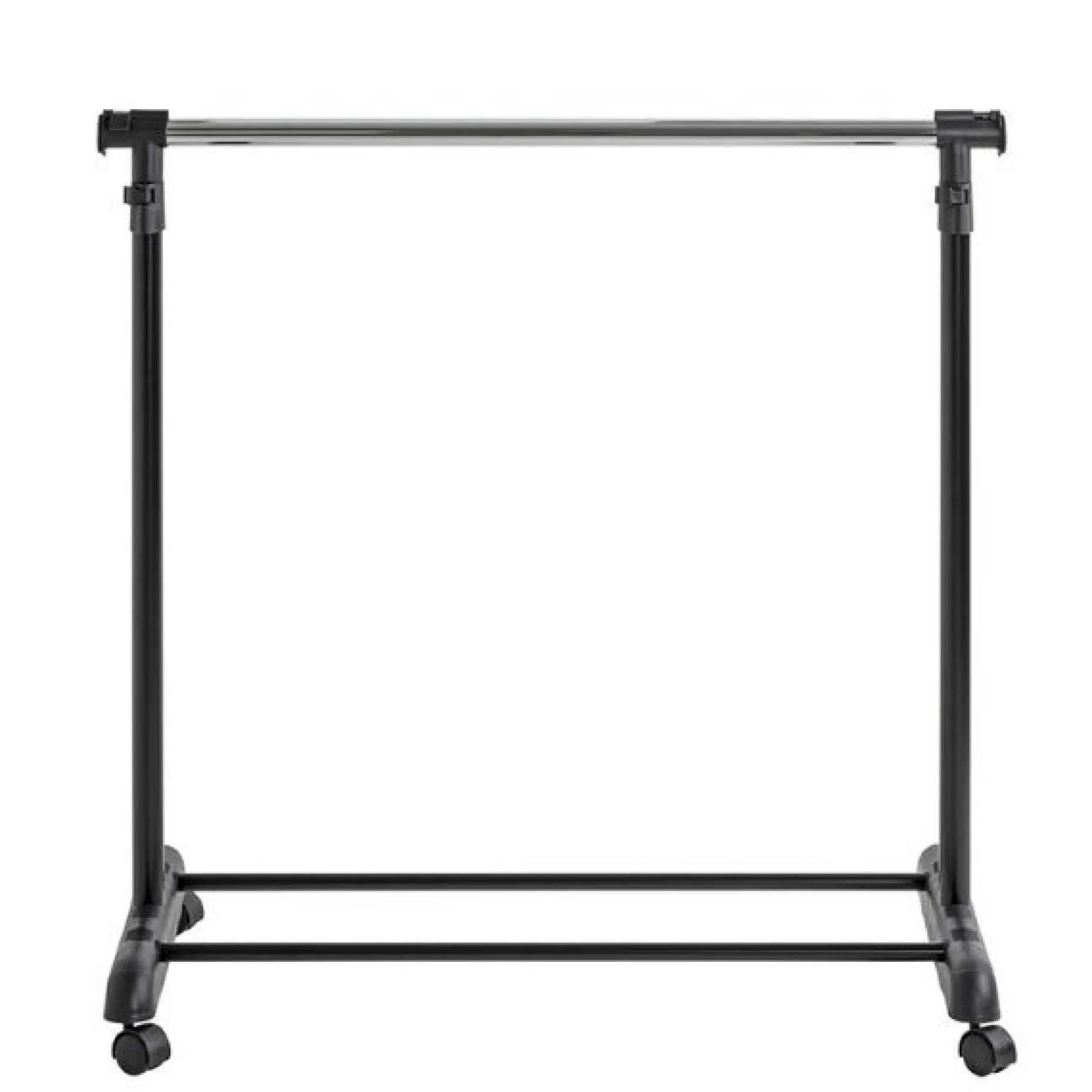 Höhenverstellbare Trolley-Garderobe, Stahl verchromt