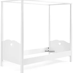Himmelbett Amori 90x200cm mit Voile - weiß