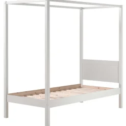 Himmelbett Charlotte 90x200 mit Voile Amori - weiß
