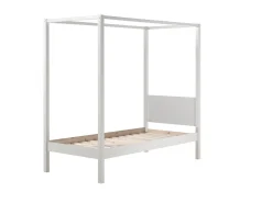Himmelbett Charlotte 90x200 mit Voile - weiß