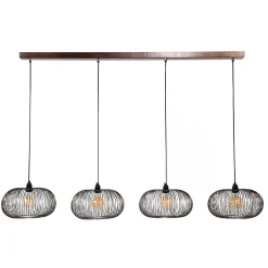 Emob Hängelampe Chisa 4x Ø35 - nickel
