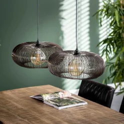 Emob Hängelampe Chisa 2x Ø43 - nickel