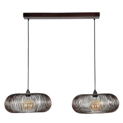 Emob Hängelampe Chisa 2x Ø43 - nickel