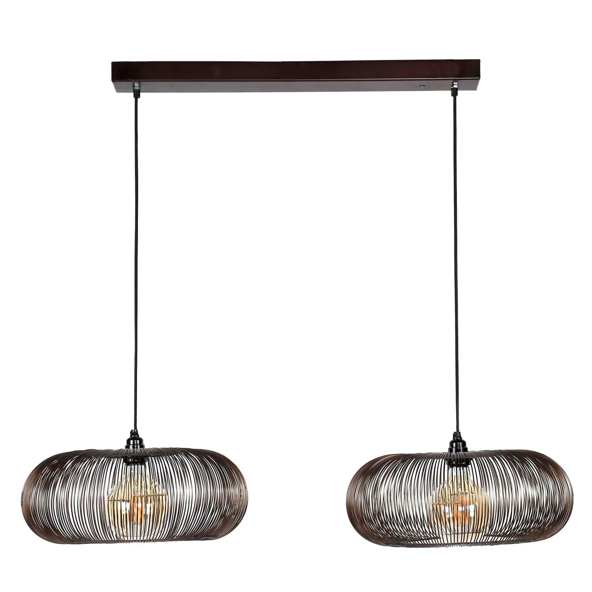 Emob Hängelampe Chisa 2x Ø43 - nickel