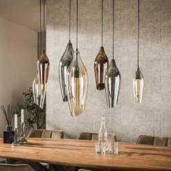Emob Hängeleuchte Cocoon - 120x40x150cm - 7 Lampen - Glas