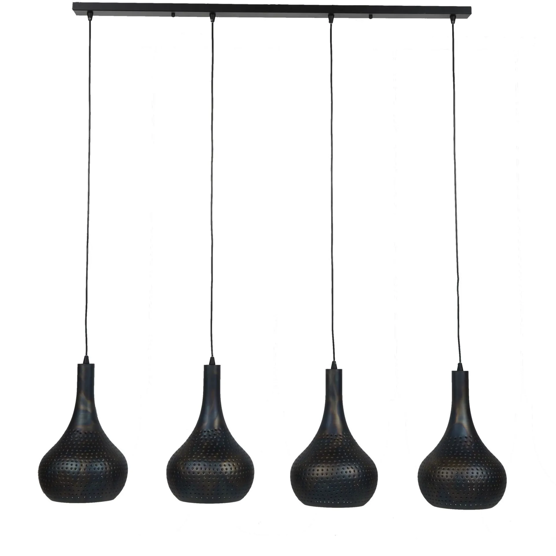 Emob Hängeleuchte Cone 4 Lampenschirme - schwarz/braun