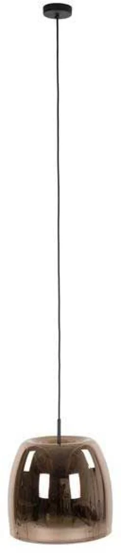 Emob Hängeleuchte Drift - Ø48x150cm - Braunglas