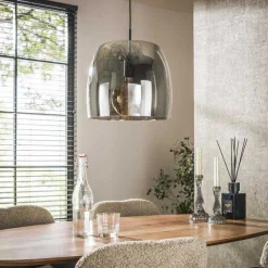 Emob Hängeleuchte Drift - Ø35x150cm - es Rauchglas