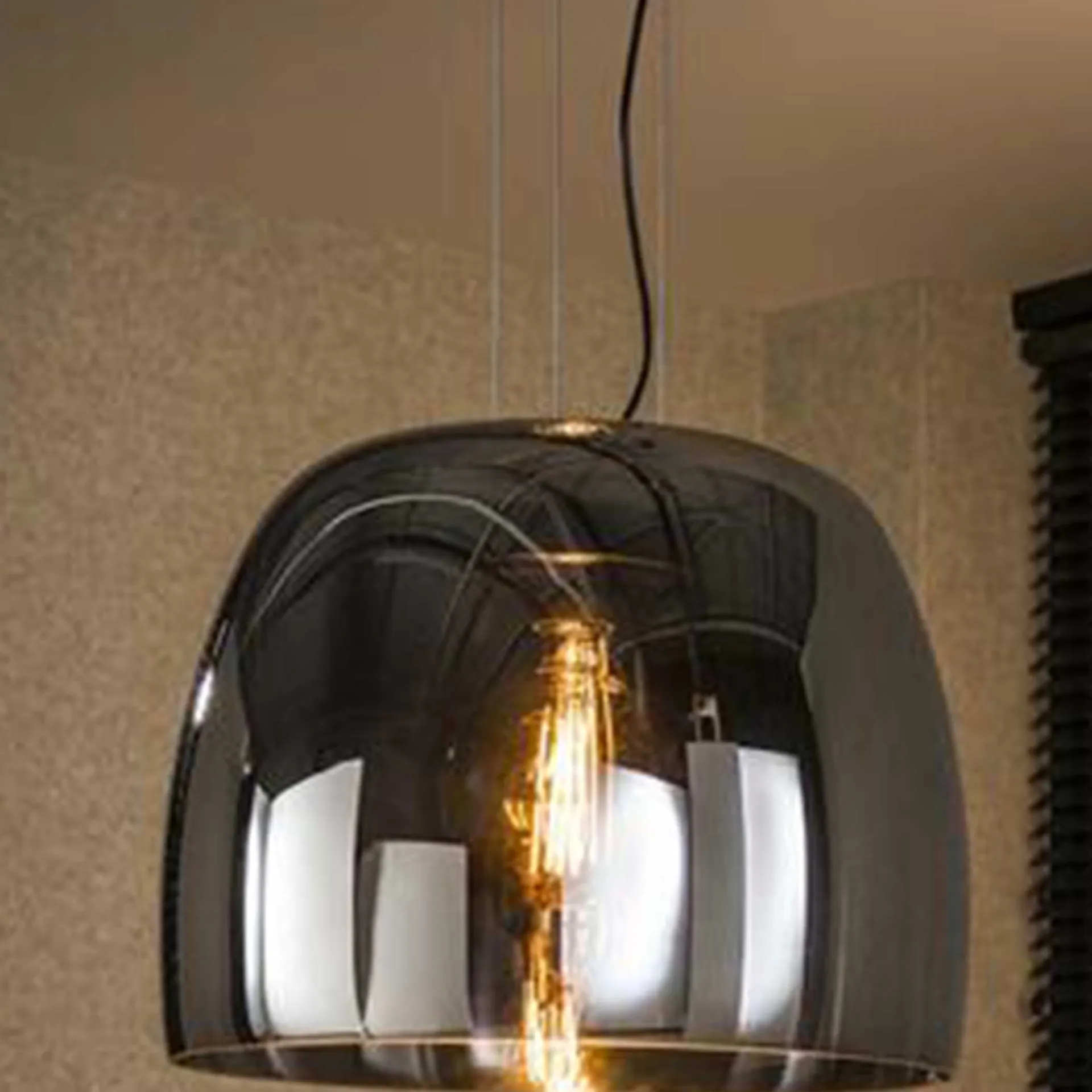 Emob Hängeleuchte Drift - Ø48x150cm - es Rauchglas