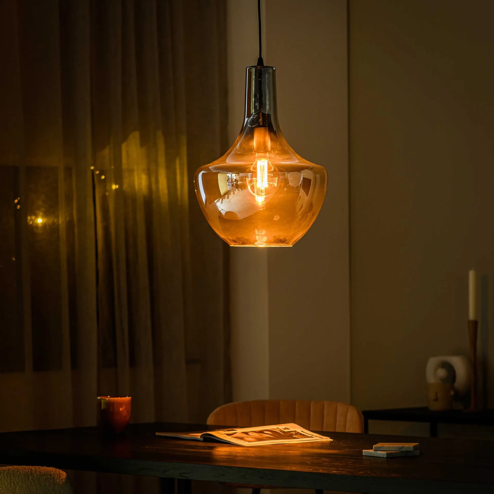 Emob Hängeleuchte Fumé 37cm - fumé Glas