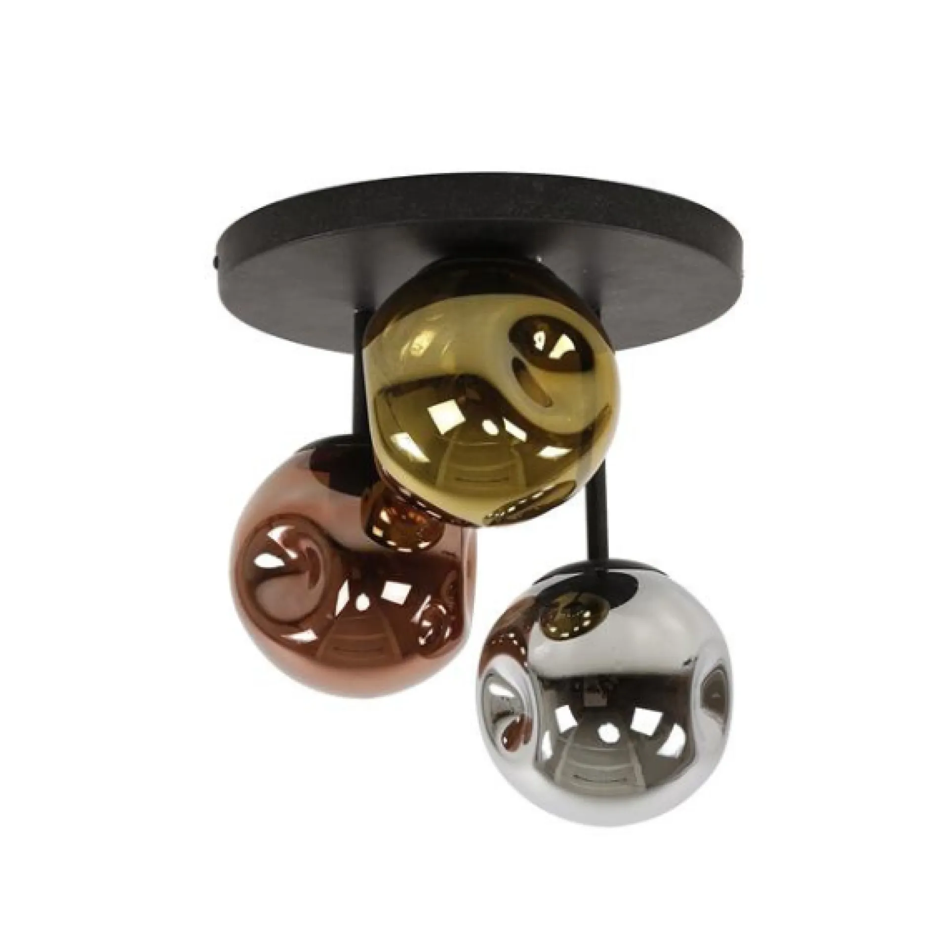 Emob Hängeleuchte Hattie - 30x30x33 cm - Glas/mehrfarbig