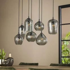 Emob Hängeleuchte Jairo 7 Lichtquellen - Rauchglas