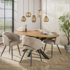 Emob Hängeleuchte Stripe - 126x20x150cm - fünf Lampen - Fumé-Glas