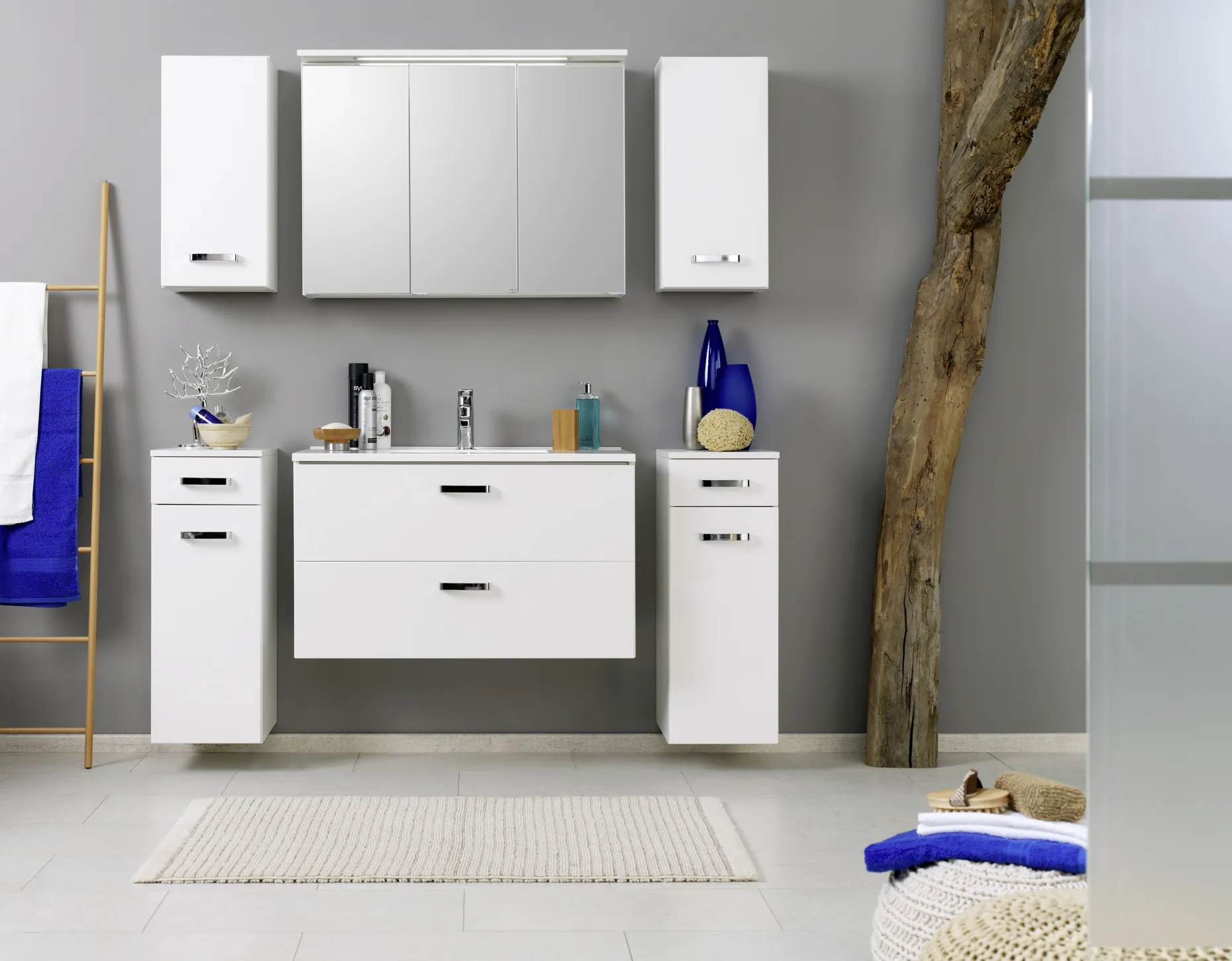 Hängeschrank Bobbi 30cm 1 Tür - weiß