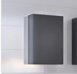Hängeschrank Brama/Kornel/Pisca 40cm 1 Tür - graphit/mattgrau