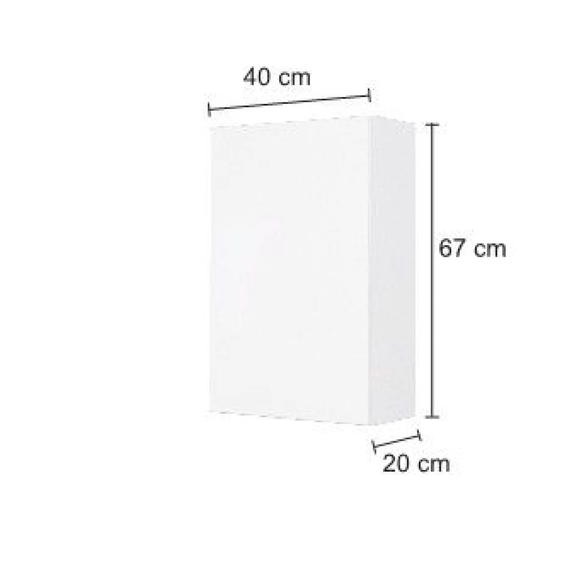 Hängeschrank Brama/Kornel/Pisca 40cm 1 Tür - graphit/mattgrau