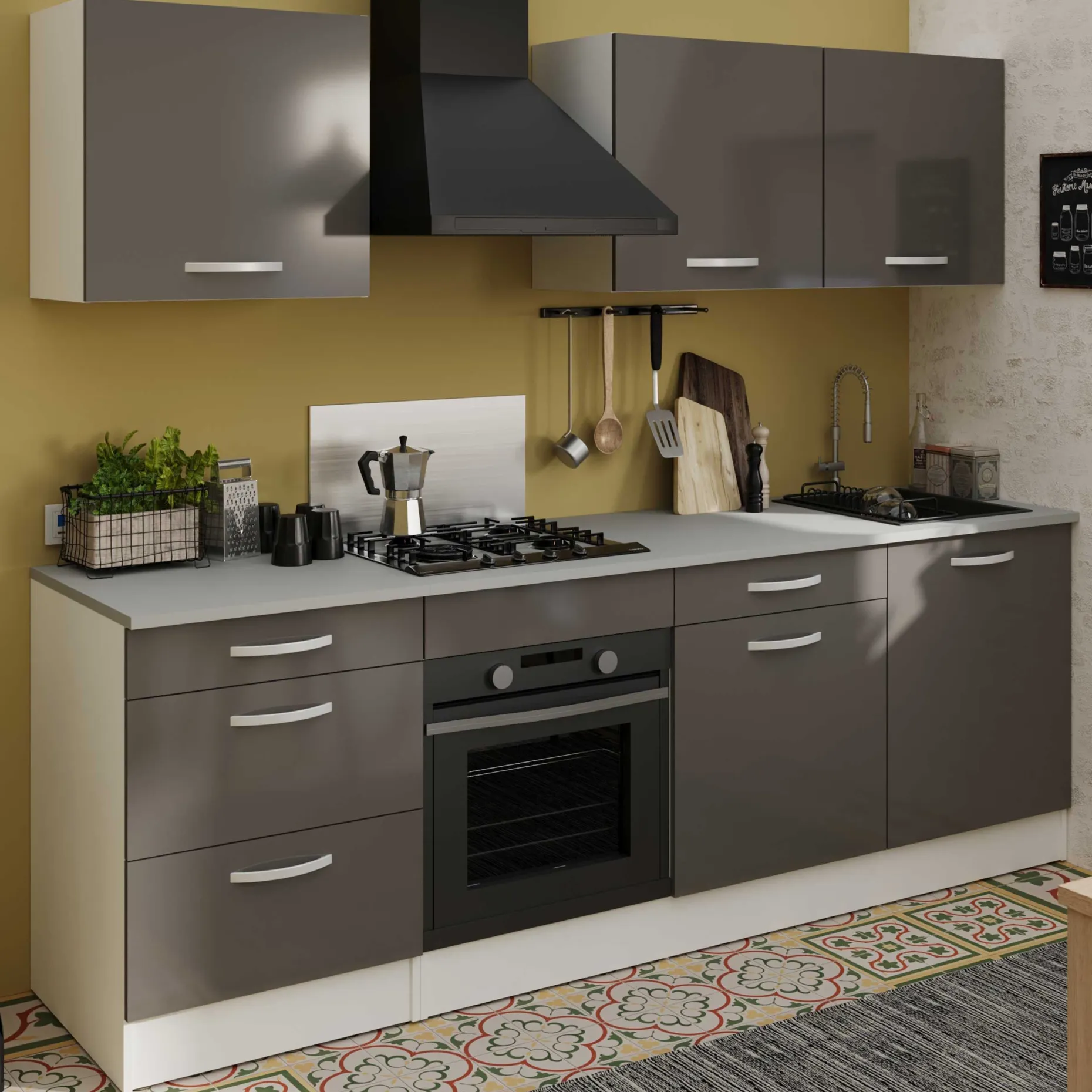 Hängeschrank Eko 60 cm - grau