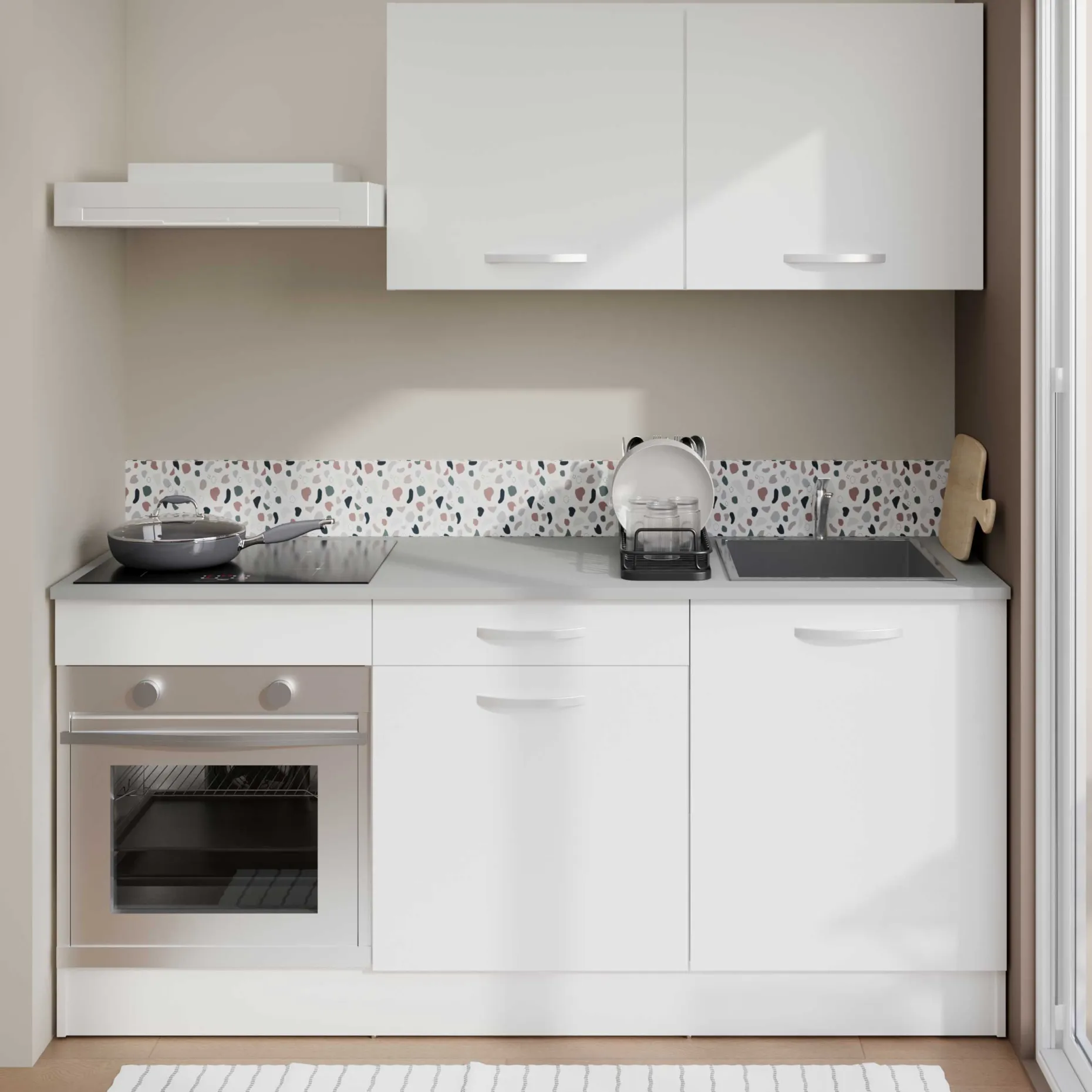 Hängeschrank Eko 60 cm - weiß