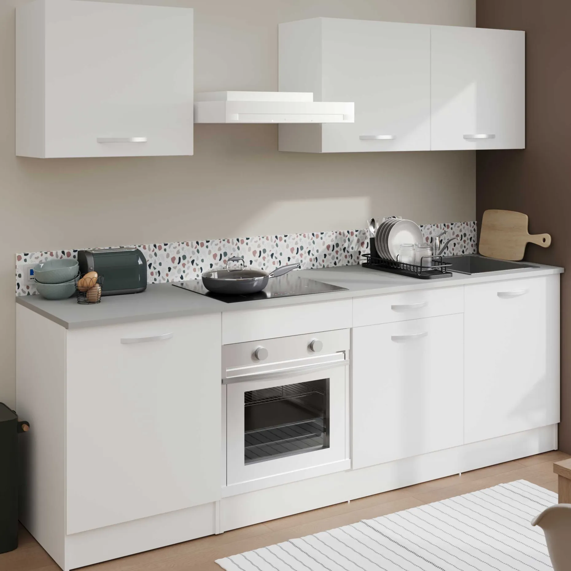 Hängeschrank Eko 60 cm - weiß