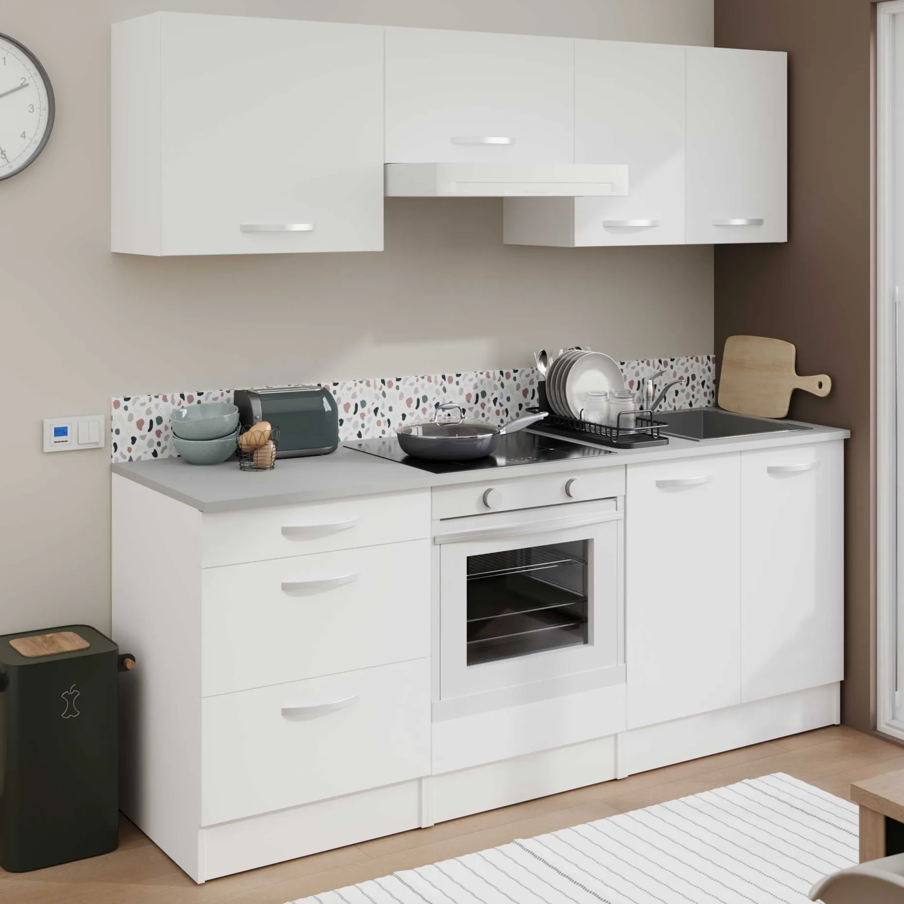 Hängeschrank Eko 60 cm - weiß