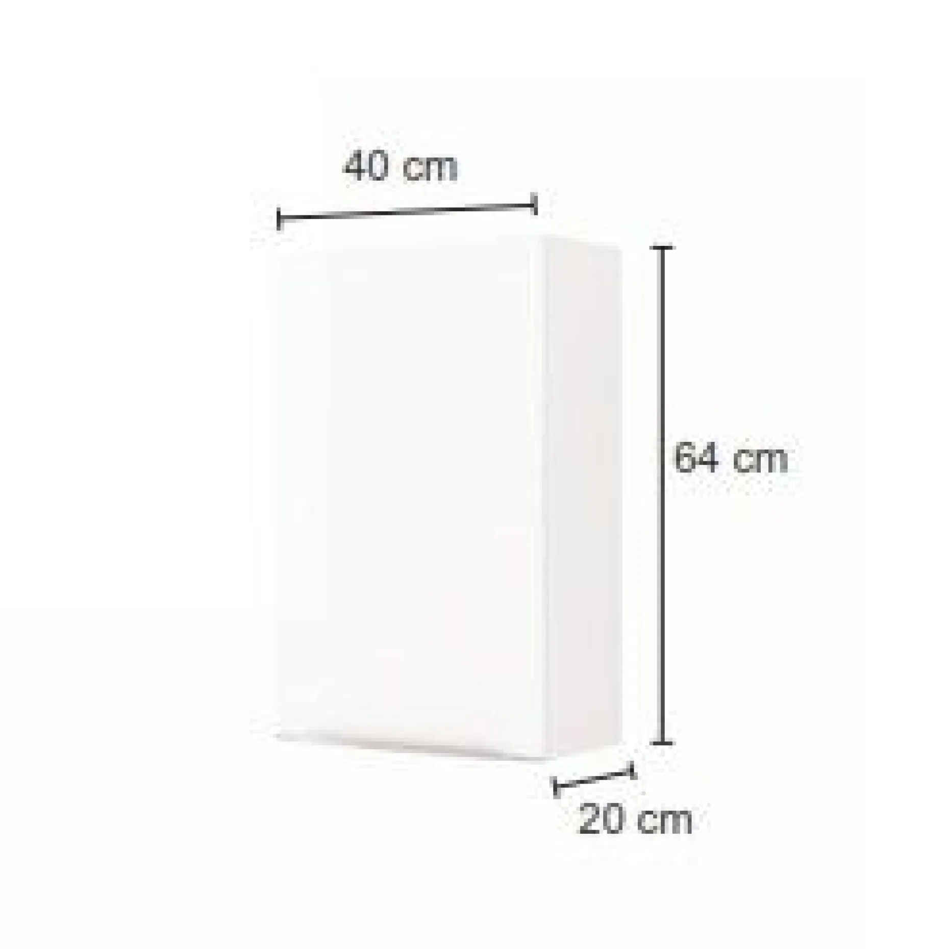 Hängeschrank Hansen 40cm 1 Tür - weiß