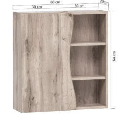 Hängeschrank Karan 60cm 1 Tür - Eiche