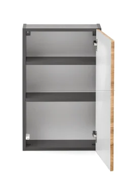 Hängeschrank Kornel/Luna 40cm 1 Tür - graphitgrau/eiche